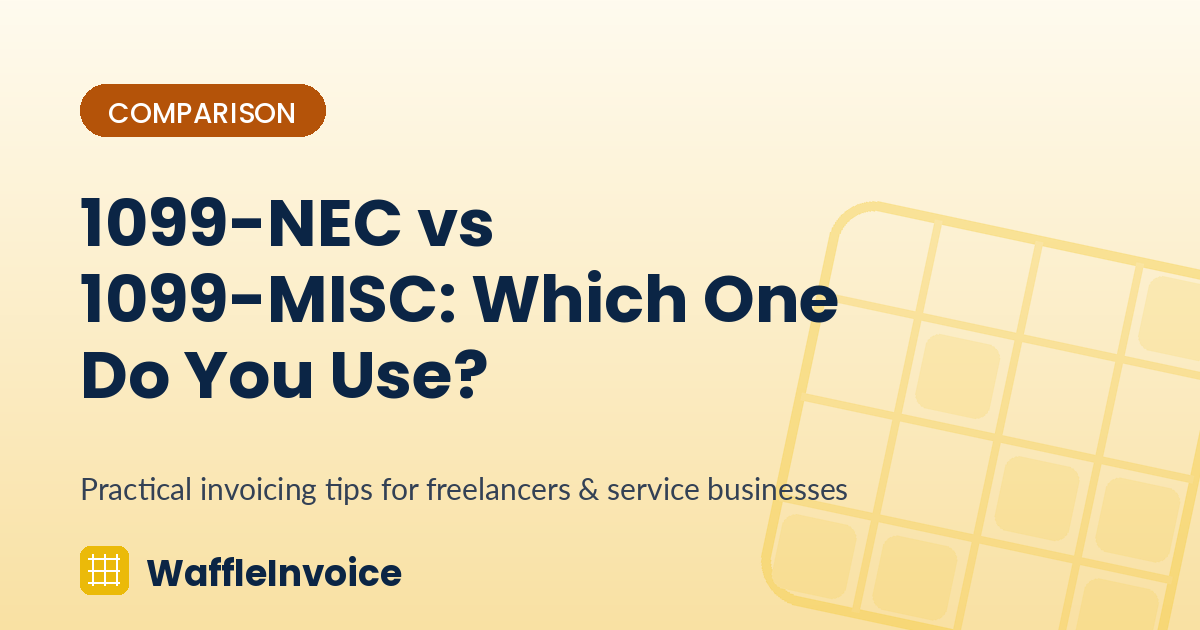 1099-NEC vs 1099-MISC: Which One Do You Use?