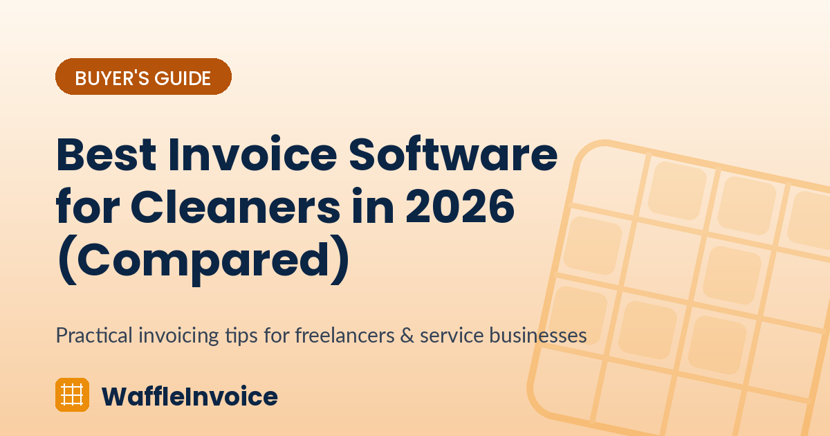 Best Invoice Software for Cleaners in 2026 (Compared)