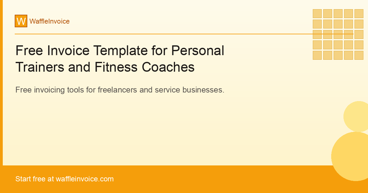 Free Invoice Template for Personal Trainers and Fitness Coaches