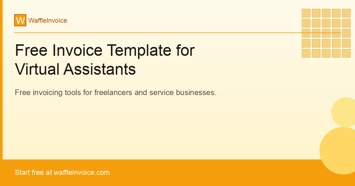 Free Invoice Template for Virtual Assistants
