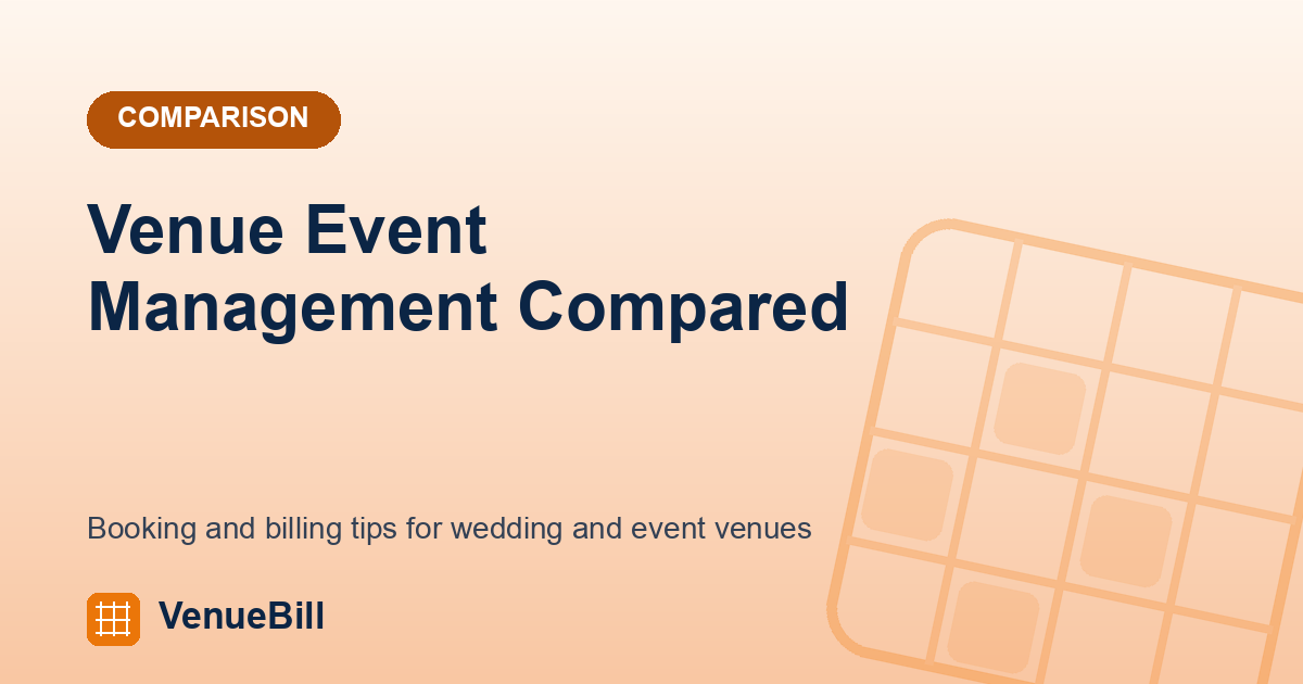 Venue Event Management Compared: Spreadsheets, Generic Tools, and Venue Software